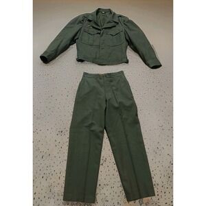 WWII US Army 1944 Uniform Set Wool Field Jacket 38S and Pants 29x30 World War II